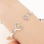 Gift For First Mother's Day - Personalized Heart Bracelet