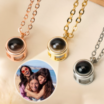 Gift For Friends Besties Sisters - Personalized Photo Projection Necklace