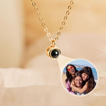 Gift For Friends Besties Sisters - Personalized Photo Projection Necklace