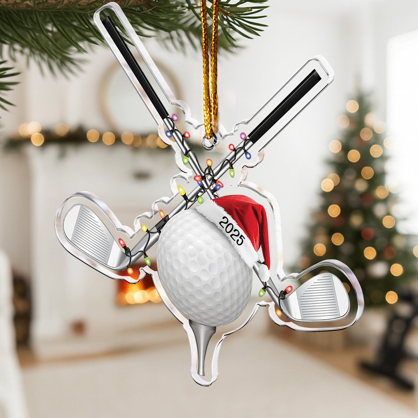 Gift For Golfer Golfing 2D Flat Ornament - Acrylic Ornament