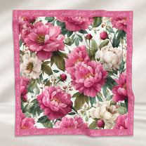 Gift For Her Daughter Friend Birthday Flower Self Gift - Personalized Satin Scarf