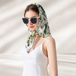 Gift For Her Daughter Friend Birthday Flower Self Gift - Personalized Satin Scarf