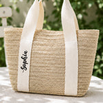 Gift For Her Summer Style - Personalized Straw Bag