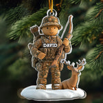 Gift For Hunting Lovers Gingerbread - Personalized Acrylic Ornament