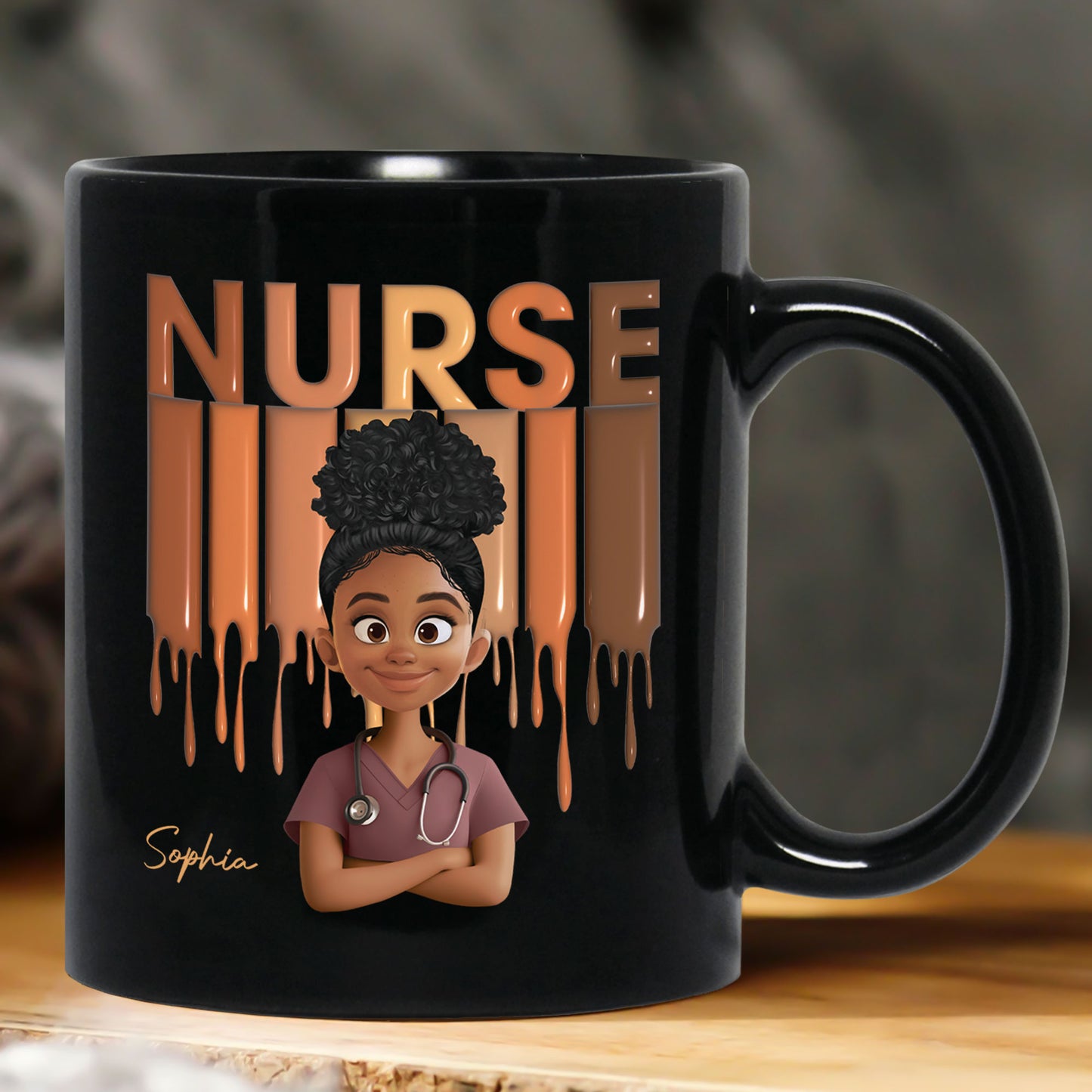 Gift For Nurse - Proud Nurse Life Healthcare Worker Custom Title - Personalized Mug