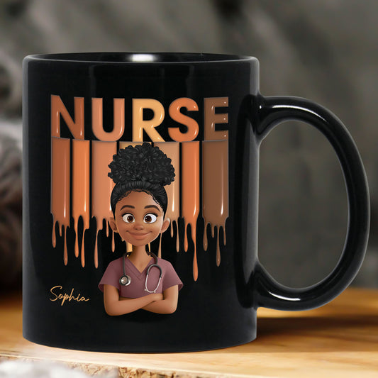 Gift For Nurse - Proud Nurse Life Healthcare Worker Custom Title - Personalized Mug