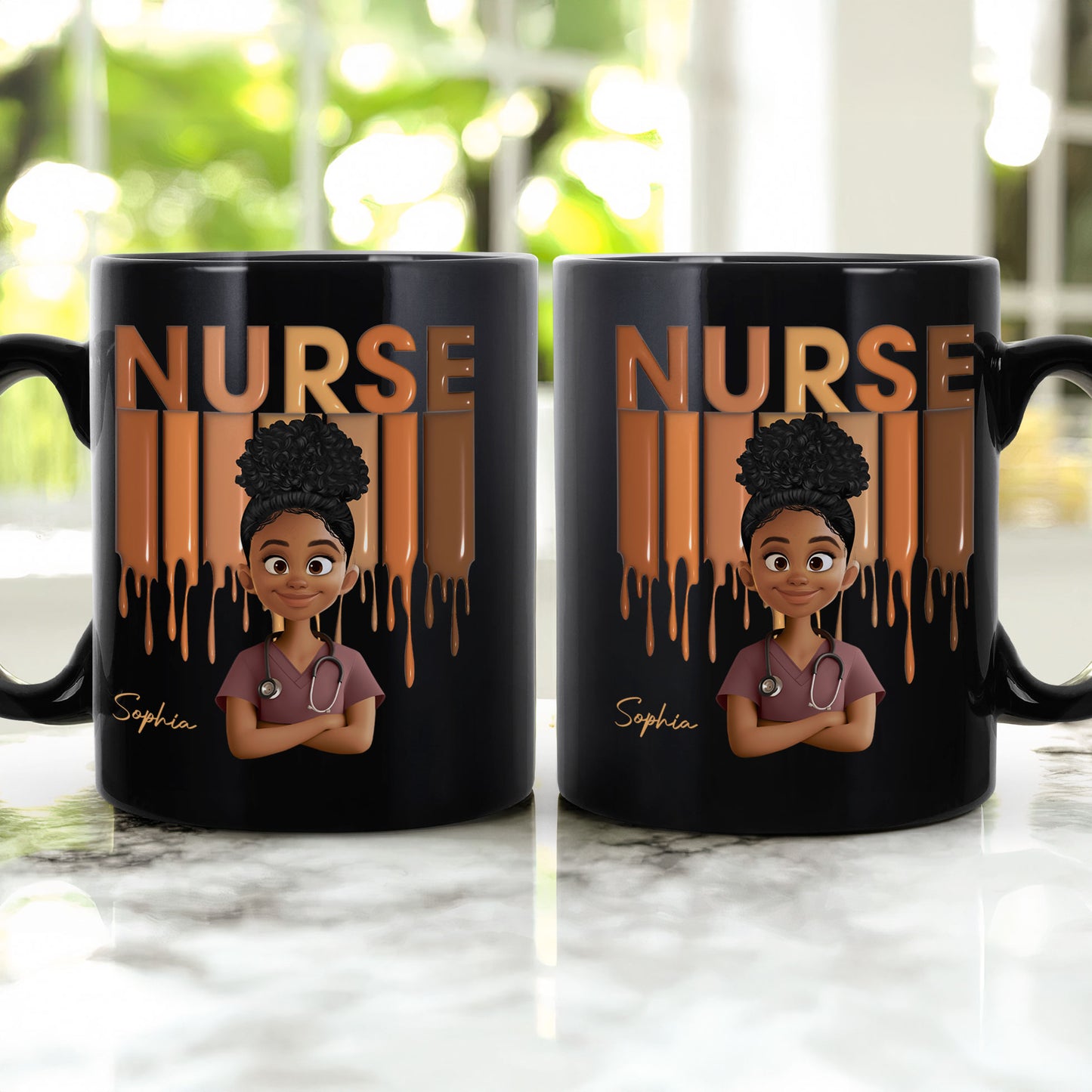 Gift For Nurse - Proud Nurse Life Healthcare Worker Custom Title - Personalized Mug