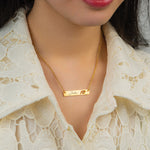 Gift For Mother's Day - Custom Engraved Mama Bear Necklace Set