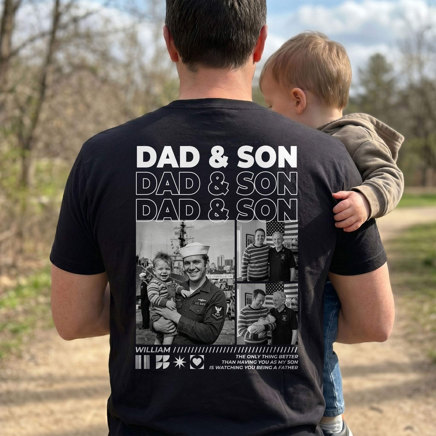 Gift-For-Son,-Daughter,-Gift-For-New-Dad-New-Mom-Custom-Photo-Personalized-Shirt-1