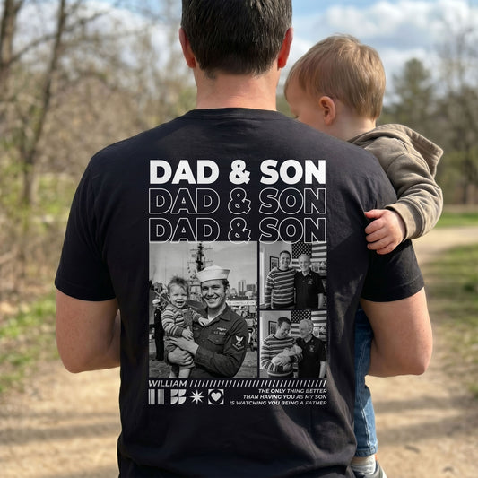 Gift-For-Son,-Daughter,-Gift-For-New-Dad-New-Mom-Custom-Photo-Personalized-Shirt-1
