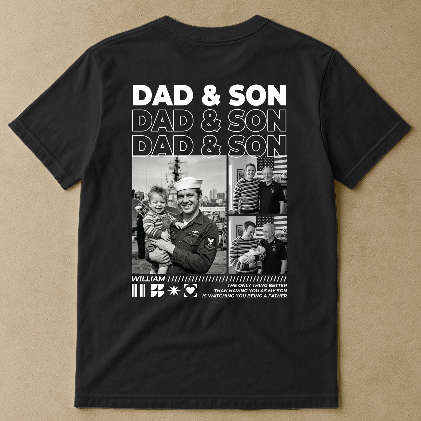 Gift-For-Son,-Daughter,-Gift-For-New-Dad-New-Mom-Custom-Photo-Personalized-Shirt-2