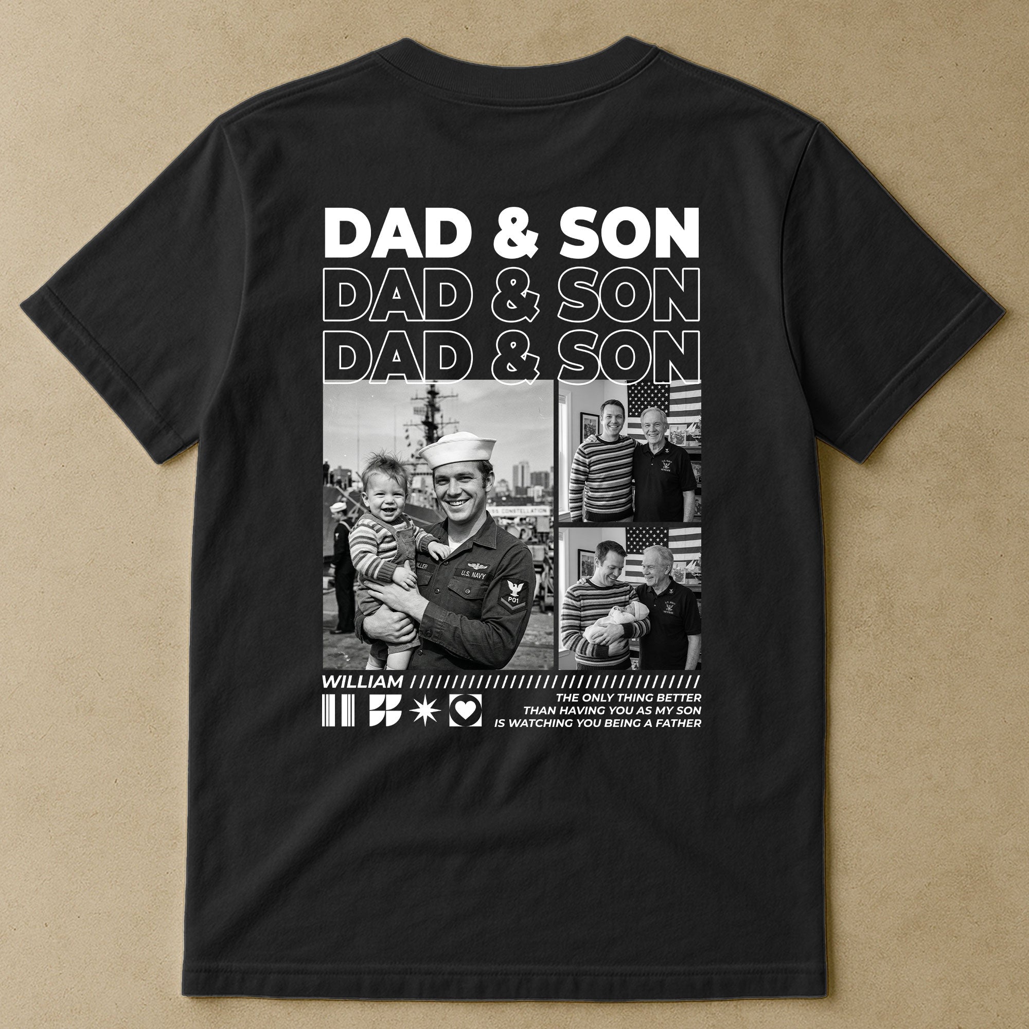 Gift-For-Son,-Daughter,-Gift-For-New-Dad-New-Mom-Custom-Photo-Personalized-Shirt-2