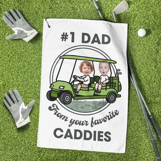 Gift-From-Your-Favorite-Caddies-For-#1-Golf-Dad-Personalized-Golf-Towel-1