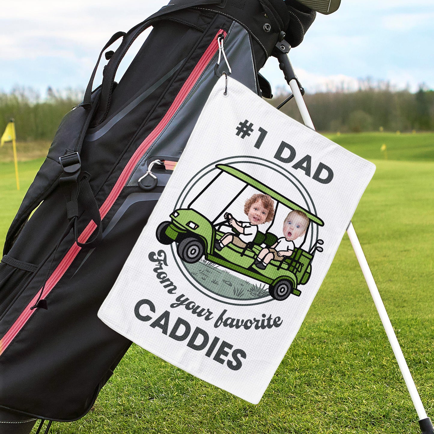 Gift-From-Your-Favorite-Caddies-For-#1-Golf-Dad-Personalized-Golf-Towel-2