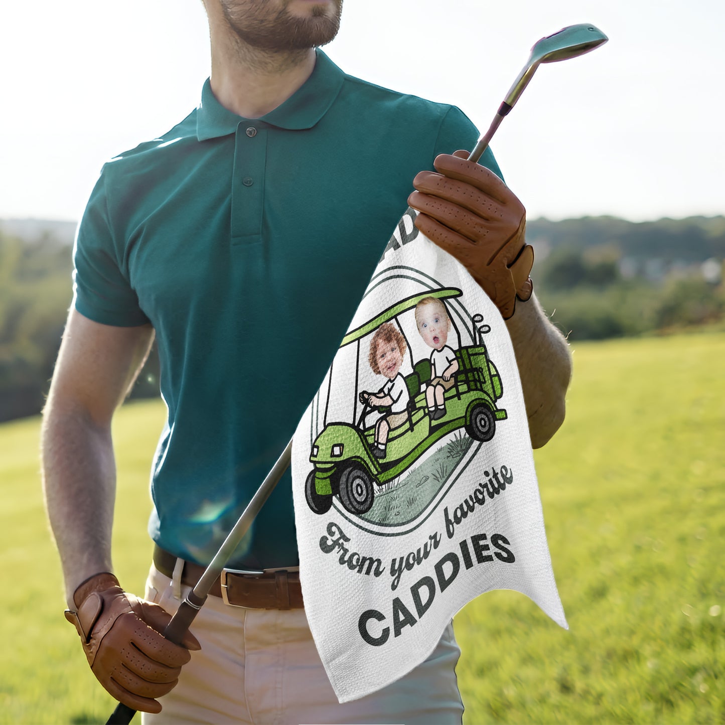 Gift-From-Your-Favorite-Caddies-For-#1-Golf-Dad-Personalized-Golf-Towel-4
