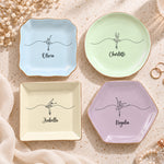 Gifts For Her, Teacher, Team Dance Jewelry Dish, Ballet Dancer Gifts - Personalized Jewelry Dish