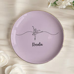 Gifts For Her, Teacher, Team Dance Jewelry Dish, Ballet Dancer Gifts - Personalized Jewelry Dish