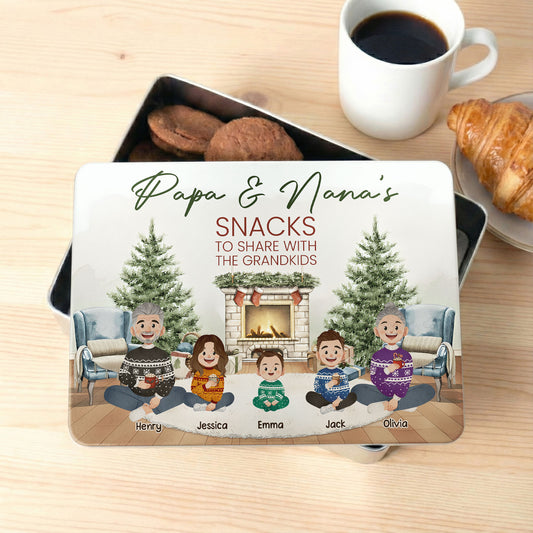 Gifts Ideas For Mum Dad Grandad Treats - Personalized Cookie Tin Box