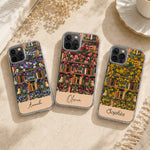 Gifts-For-Book-Lovers-Custom-Name-&-Birth-Flower-Vintage-Style-Personalized-Phone-Case-1