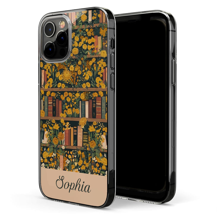Gifts-For-Book-Lovers-Custom-Name-&-Birth-Flower-Vintage-Style-Personalized-Phone-Case-5