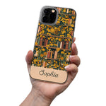 Gifts-For-Book-Lovers-Custom-Name-&-Birth-Flower-Vintage-Style-Personalized-Phone-Case-7