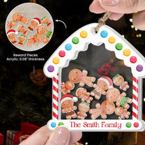 Ginger Siblings - Personalized 3 Layered Christmas Shaker Ornament