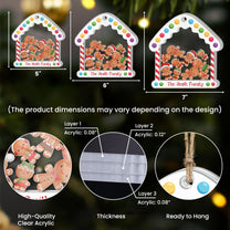 Ginger Siblings - Personalized 3 Layered Christmas Shaker Ornament