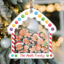 Ginger Siblings - Personalized 3 Layered Christmas Shaker Ornament