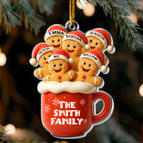 Gingerbread Mug Christmas - Personalized Acrylic Ornament