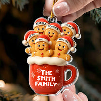 Gingerbread Mug Christmas - Personalized Acrylic Ornament