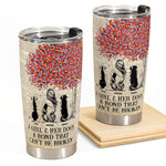 Girl And Dogs A Bond Can't Be Broken - Sketch Version - Personalized Tumbler Cup
