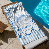 Girl Trips Most Likely Funny - Personalized Quick-Dry Beach Towel