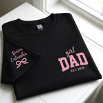 Girl-Dad-With-Kids'-Names-On-Sleeves-Pink-Dad-Personalized-Shirt-4