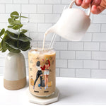 Girl's Trip 2026 Great Memories Times Friends Laughs - Personalized Clear Glass Cup