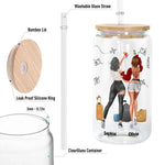 Girl's Trip 2026 Great Memories Times Friends Laughs - Personalized Clear Glass Cup