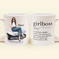 Girlboss - Personalized Mug - Birthday Gift, Motivational Gift For Girls, Women, Boss Ladies