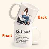 Girlboss - Personalized Mug - Birthday Gift, Motivational Gift For Girls, Women, Boss Ladies