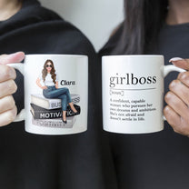 Girlboss - Personalized Mug - Birthday Gift, Motivational Gift For Girls, Women, Boss Ladies