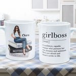 Girlboss - Personalized Mug - Birthday Gift, Motivational Gift For Girls, Women, Boss Ladies