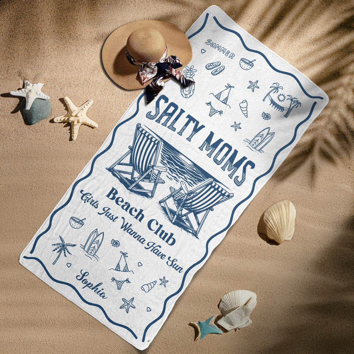 Girls Just Wanna Have Sun - Personalized Quick-Dry Beach Towel