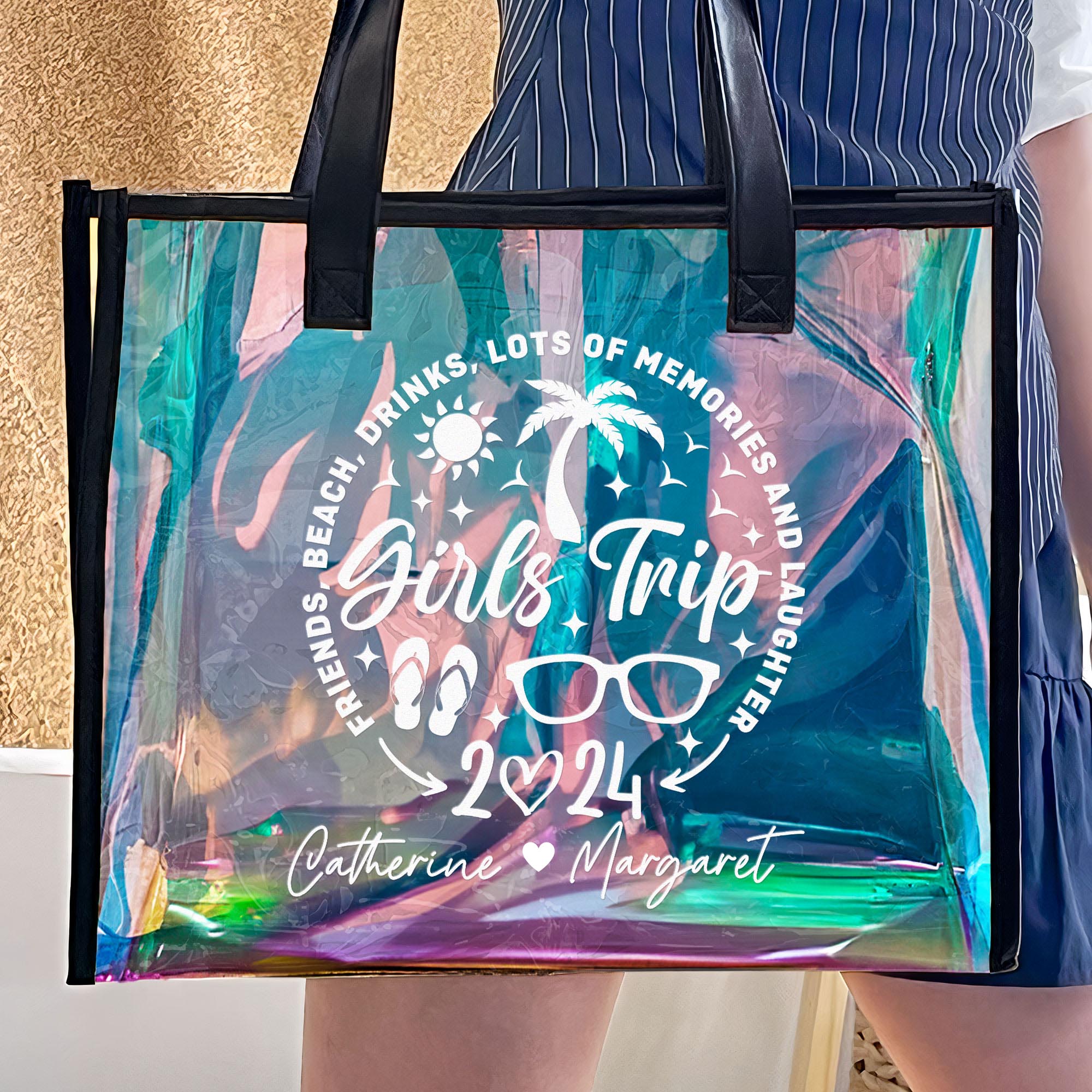 Girl's Trip 2026 - Personalized Holographic Tote