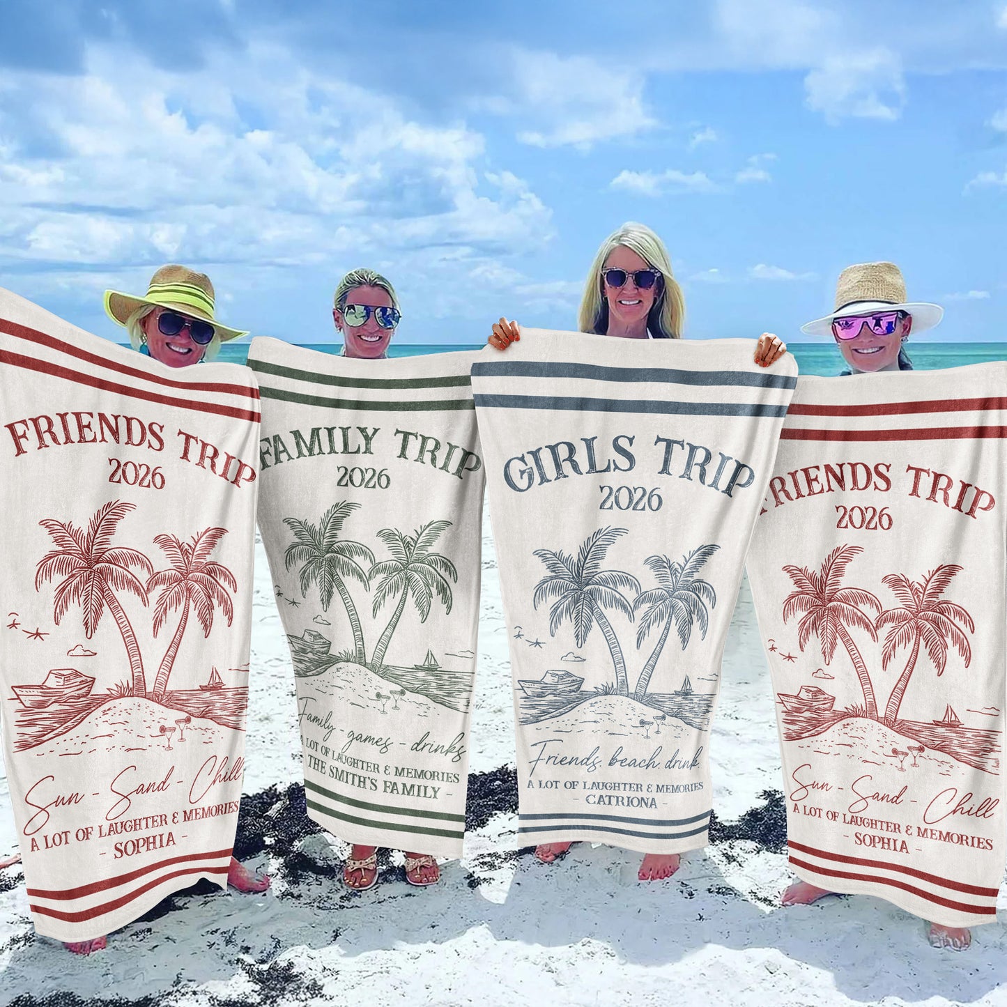 Girls Trip 2025 - Personalized Quick-Dry Beach Towel