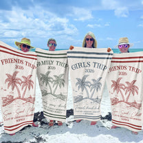 Girls Trip 2025 - Personalized Quick-Dry Beach Towel