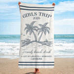 Girls Trip 2026 - Personalized Beach Towel