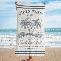 Girls Trip 2025 - Personalized Quick-Dry Beach Towel