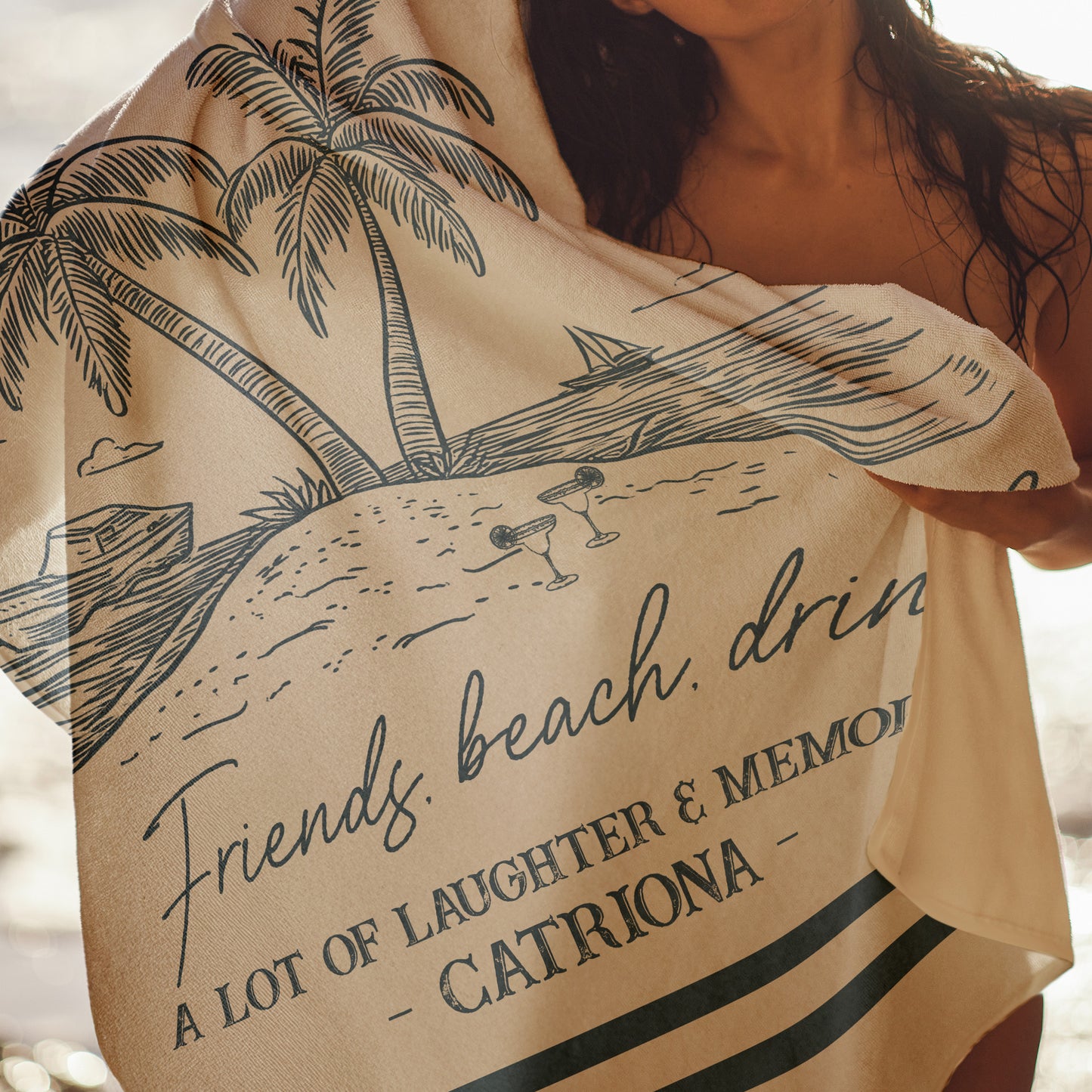 Girls Trip 2025 - Personalized Quick-Dry Beach Towel
