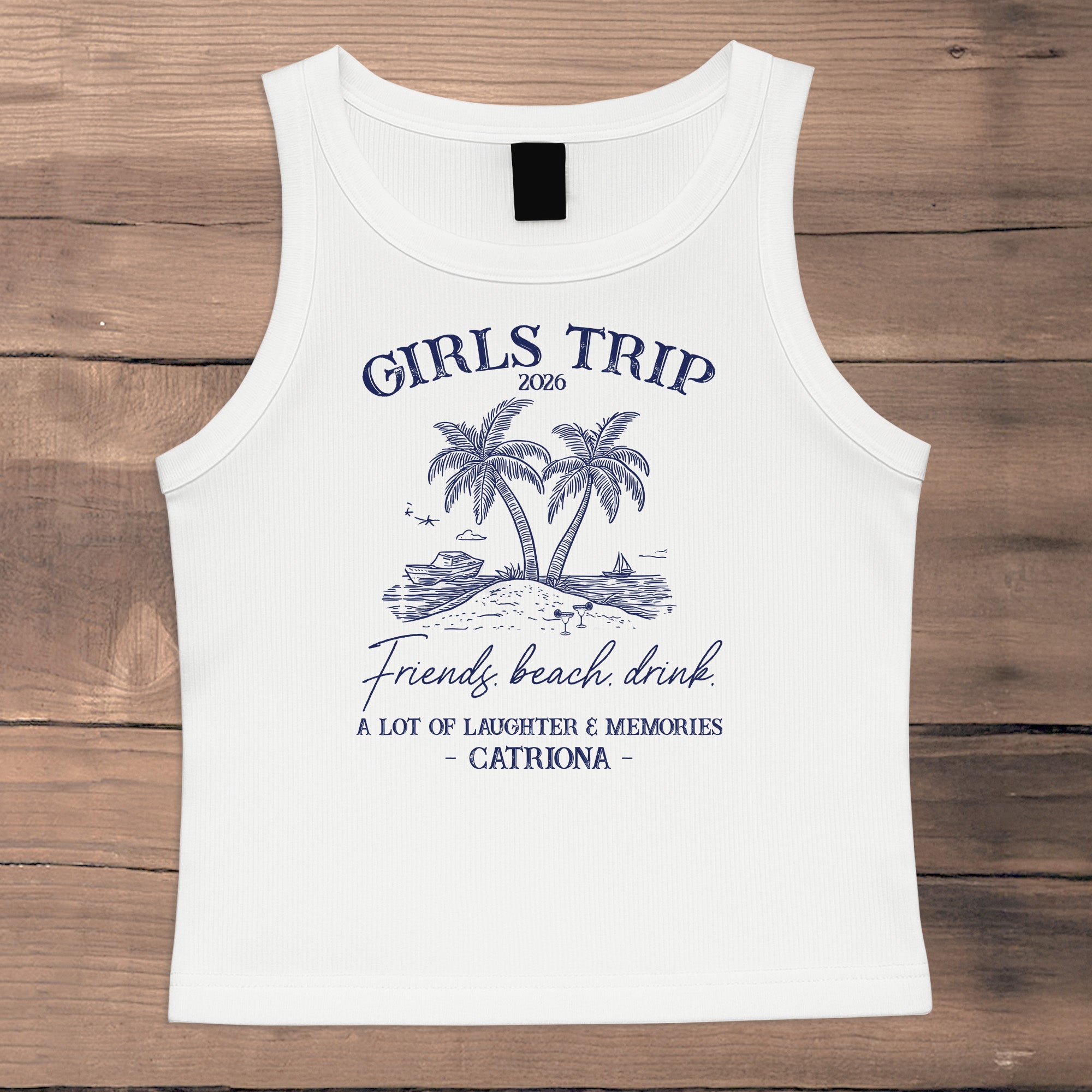 Girls Trip 2026 - Custom Crop Tank Top