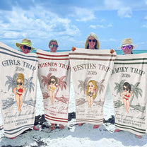 Girls Trip Summer - Personalized Quick-Dry Beach Towel