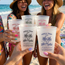 Girls Trip Summer Time - Personalized Cups