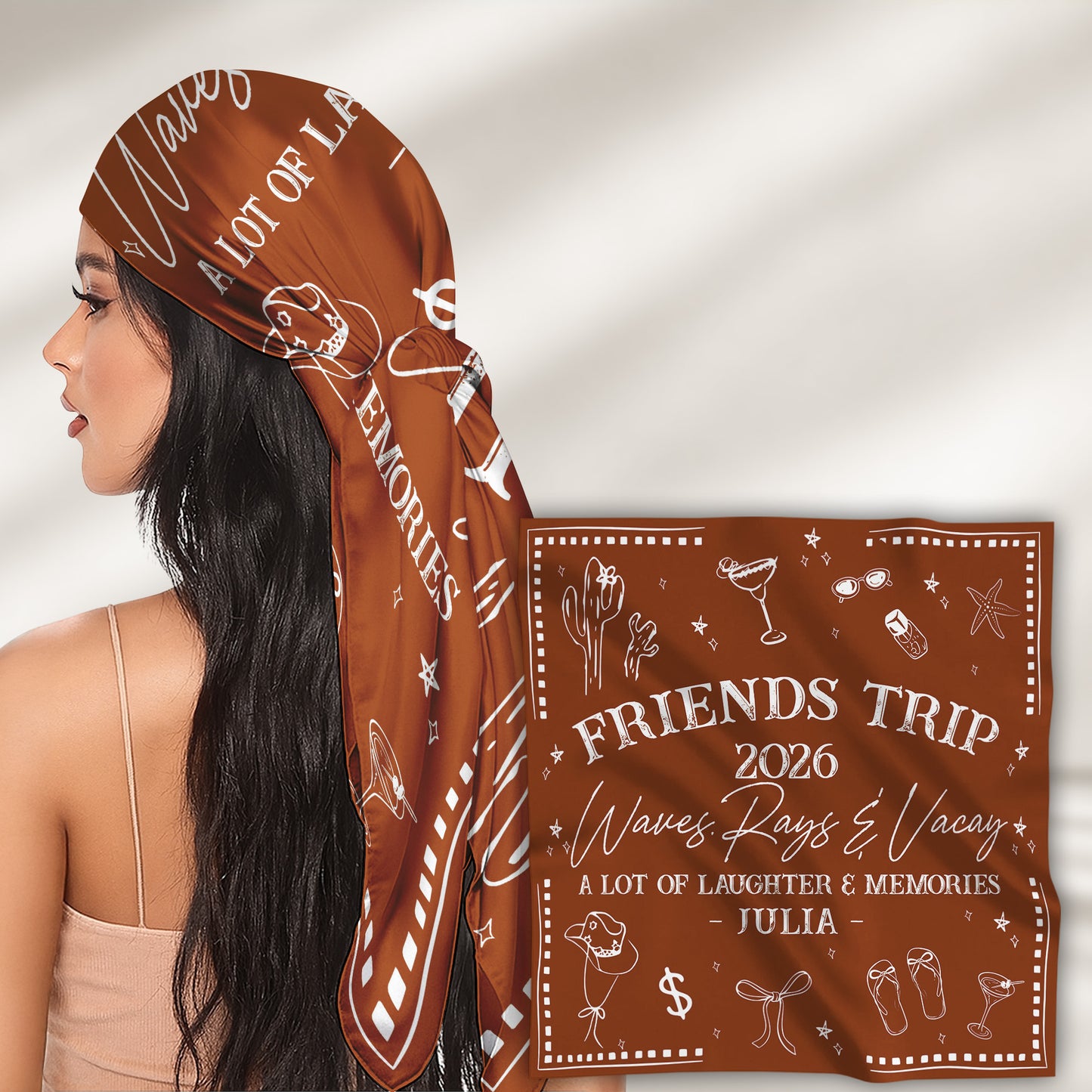 Girls-Trip,-Besties-Trip-Summer-Vacation,-Bandanas,-Scarves-Wedding-Bachelorette-Party-Personalized-Scarf-2